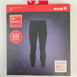 Heattech Ultra Warm Men's Tights Black Size M Uniqlo For Severe Cold Weather